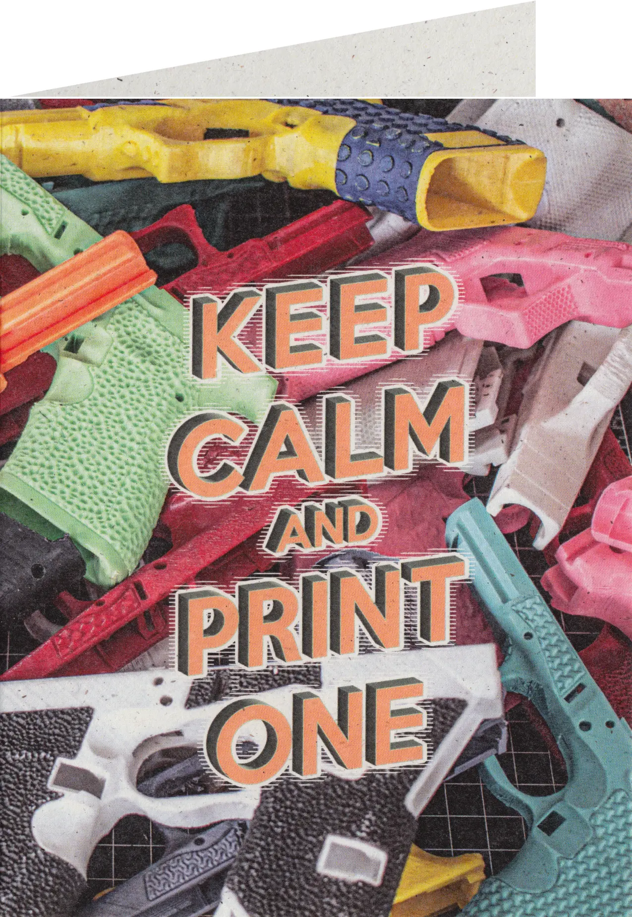 Keep Calm And Print One Greeting Card